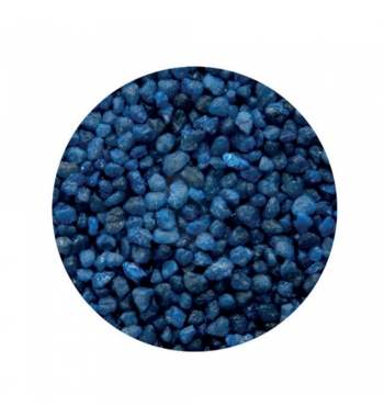 Ghiaia Quarzo ceramizzato 5 kg 2/3 mm Blu