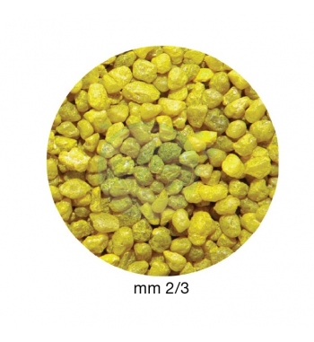 Ghiaia ceramizzato 5 kg 2/4 mm giallo limone